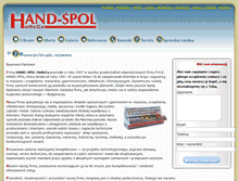 Tablet Screenshot of hand-spol.com.pl